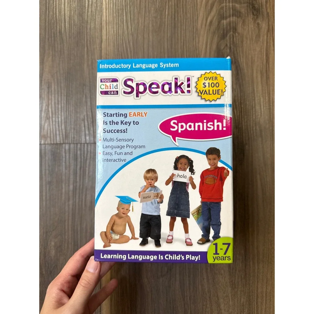 Your Child Can Speak! Spanish Language System Kids Ages 1-7 Multi-Sensory DVDs